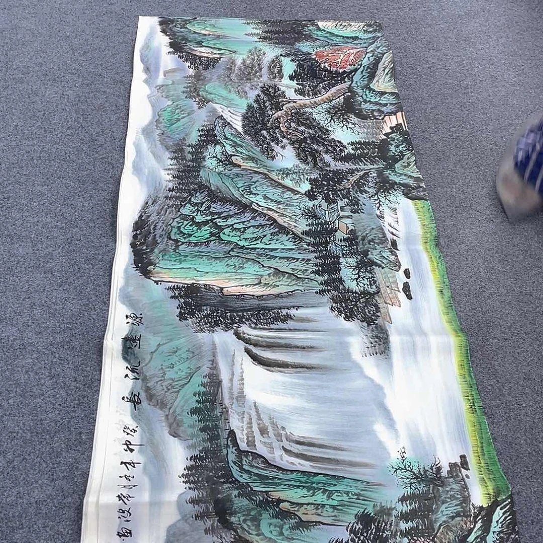 国画作品小姐姐放漏…