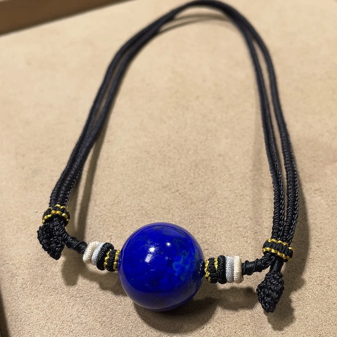 青金石未镶嵌23mm锁骨珠