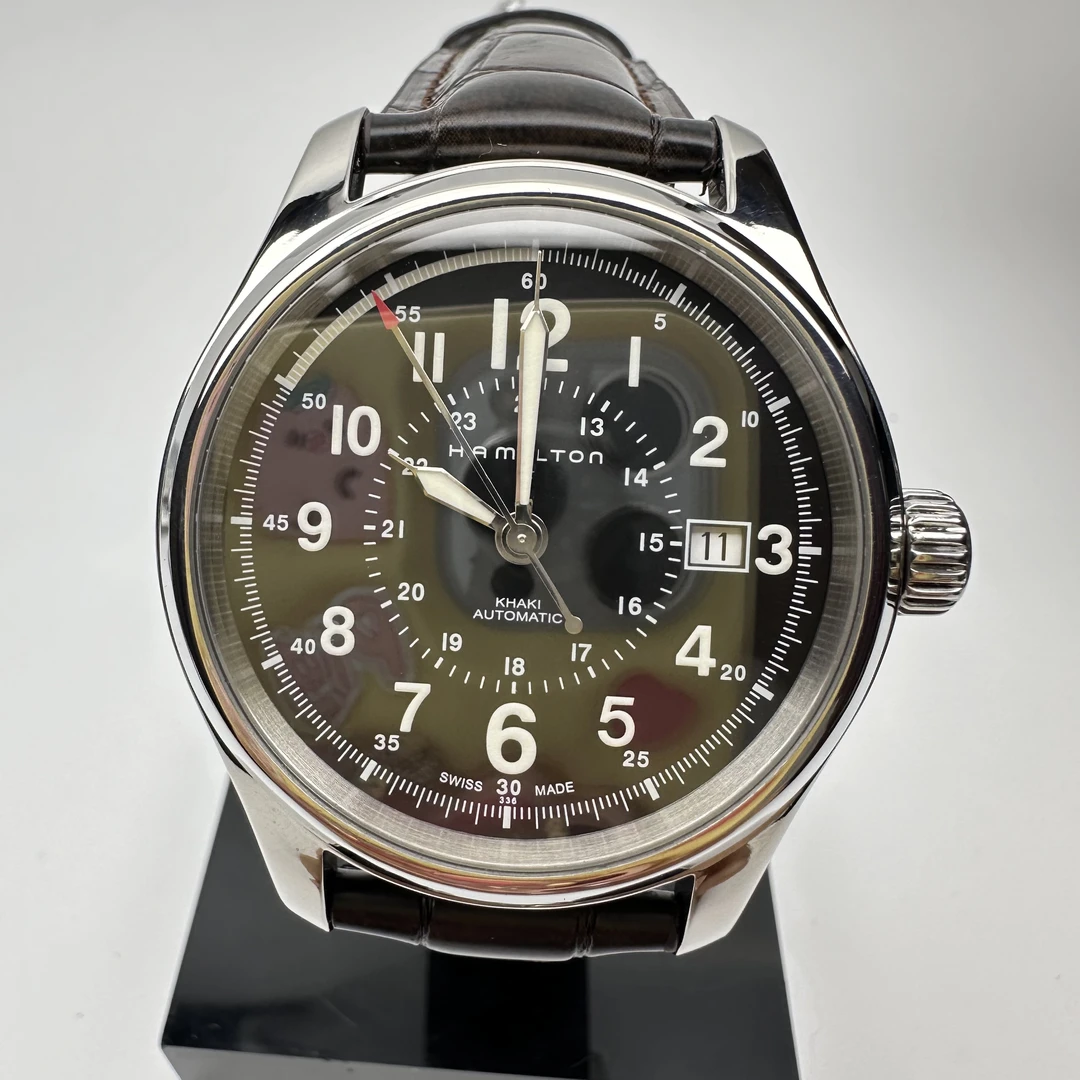 95新 Hamilton/汉米尔顿 卡其野战系列/自动机械/单表/40mm/3492