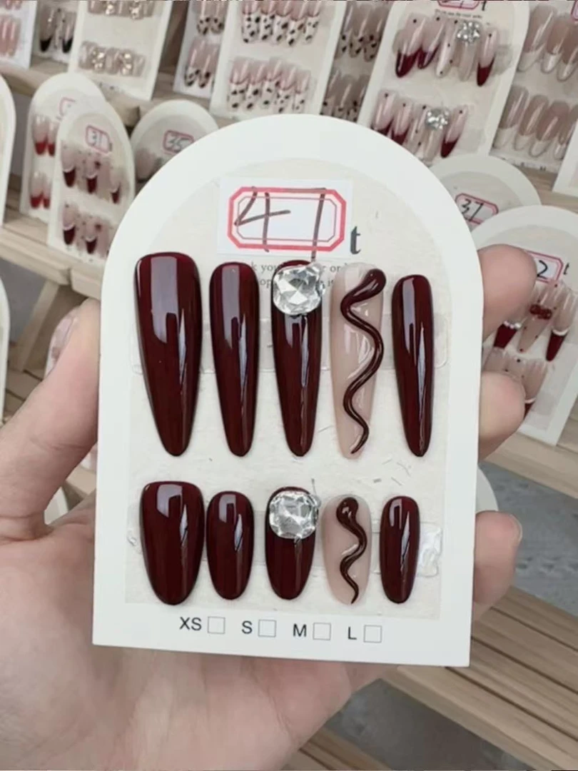 编码47号）红色小蛇款 直接拍下送烤灯固态胶工具包（一个账号一次）