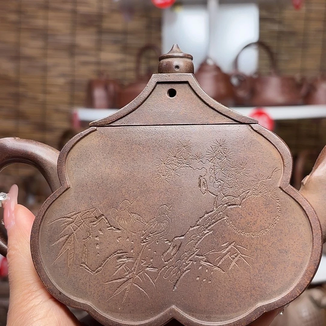 紫砂茶壶闲**鹤紫砂老壶