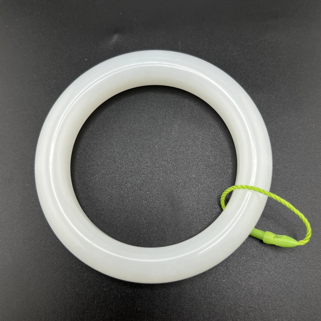 "清代素白玉镯/ DL360794/ 古玩/收藏/德州文物"