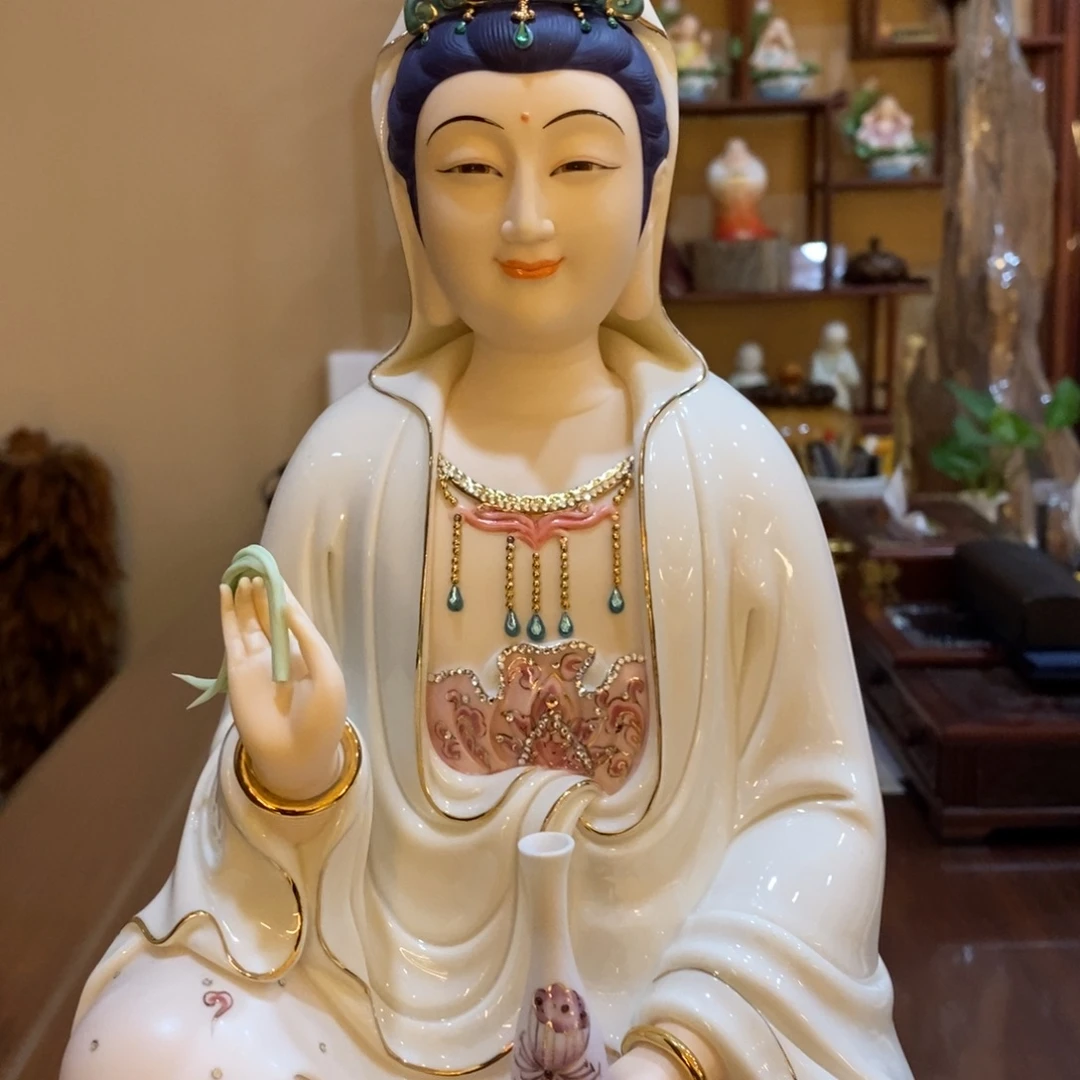 有机玻璃德化收藏款观音摆件