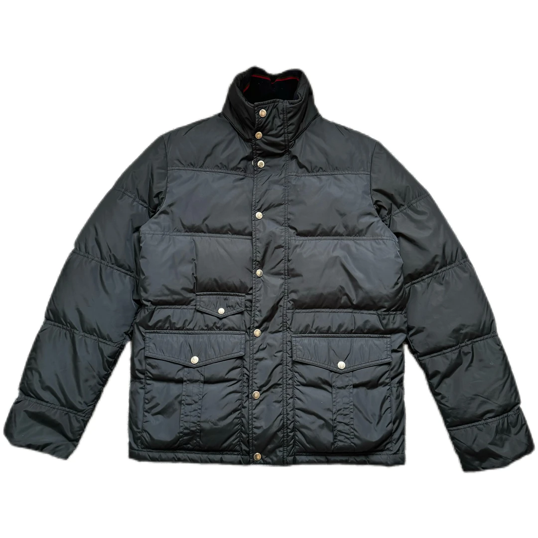 99新 GUCCI/古驰 黑色内里满印夹克羽绒服48码