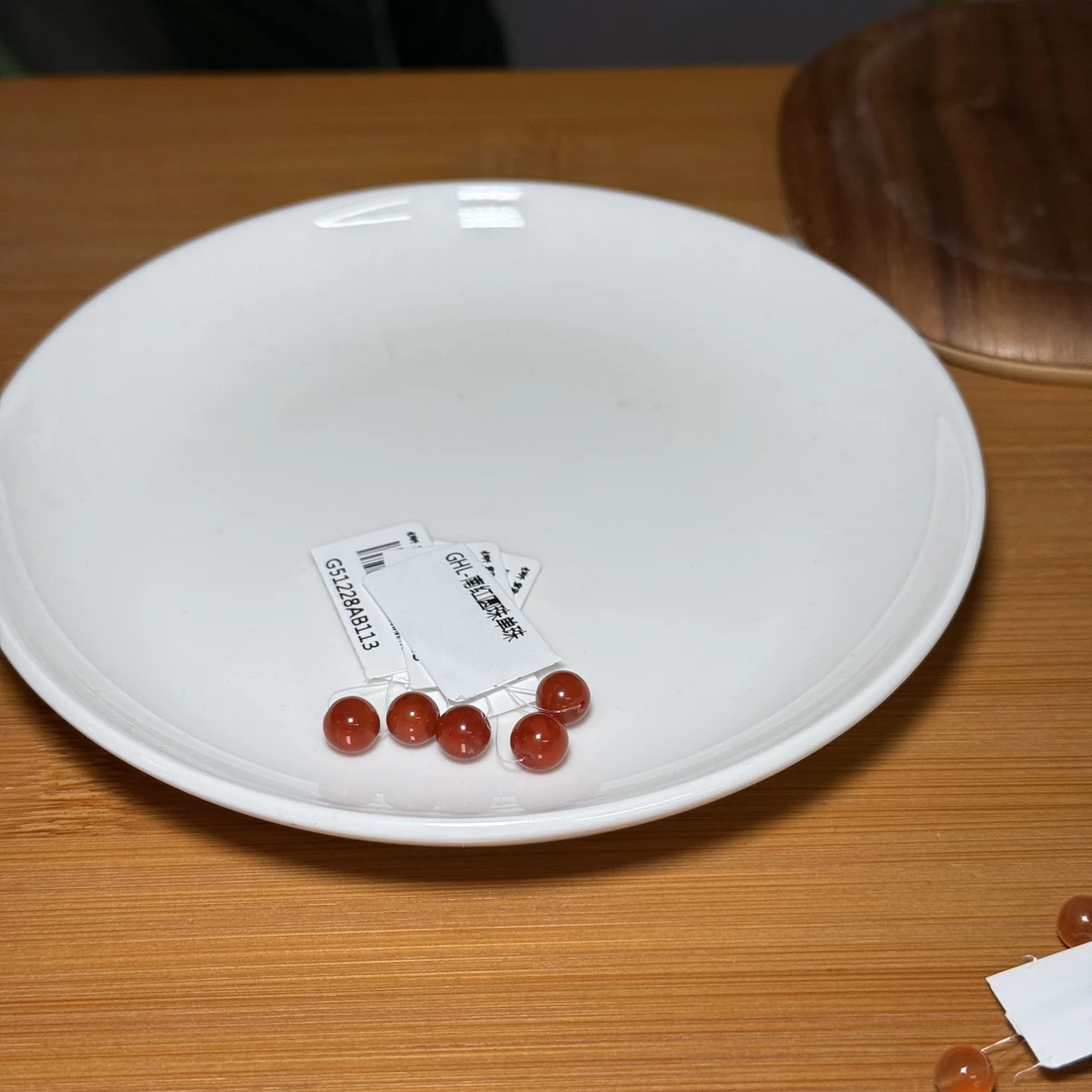 【珠宝厂长】南红玛瑙圆珠单珠约6mm多样性发一