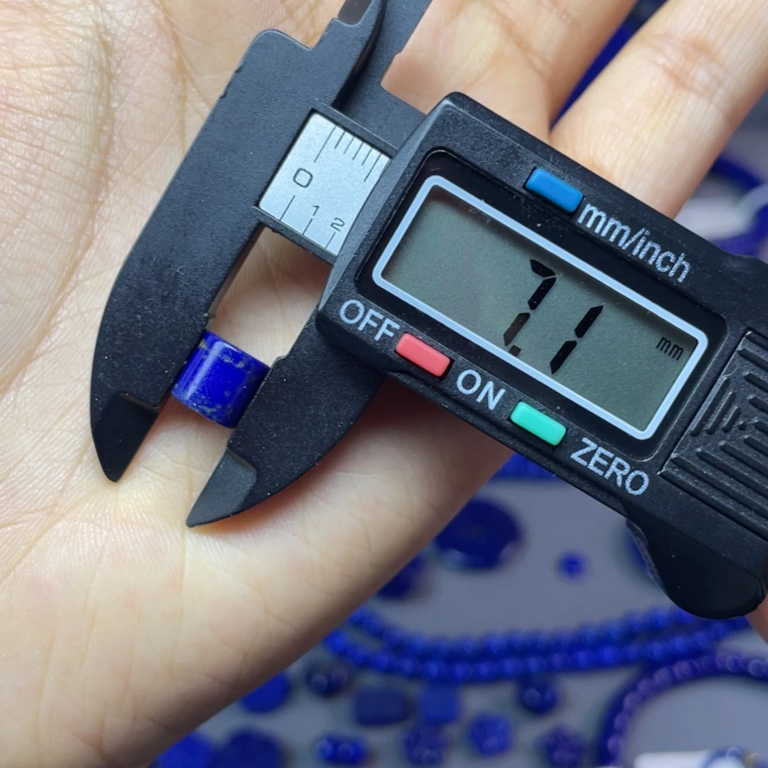 青金石未镶嵌7×7mm直切桶珠配饰