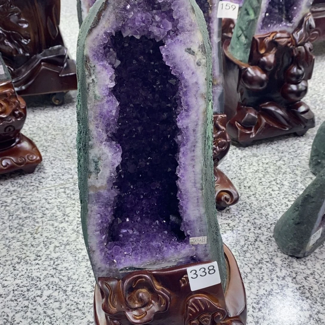 潇***匀未镶嵌珠宝半成品紫晶338