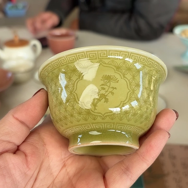 龙泉云间青瓷小米茶器