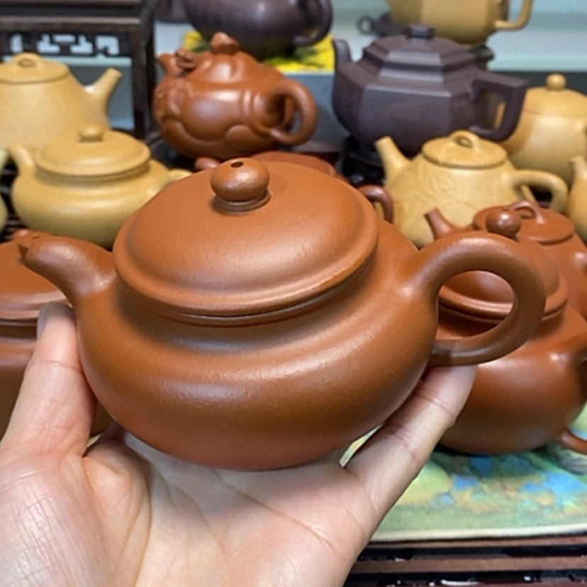 【闪购商品】紫砂茶壶朱泥半手工180毫升
