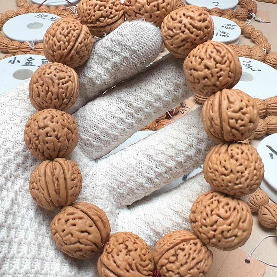 手串桃核大象蚂蚁纹