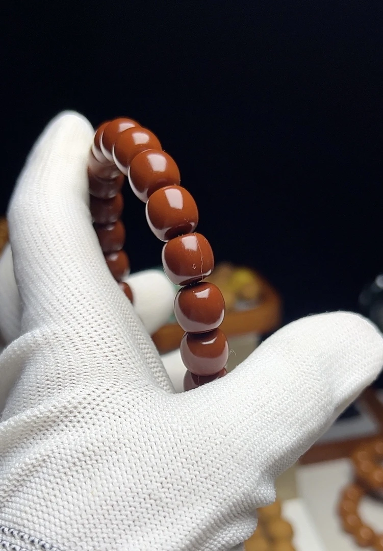 精品无瑕1.0尺寸凤仙料猴头老型桶手串