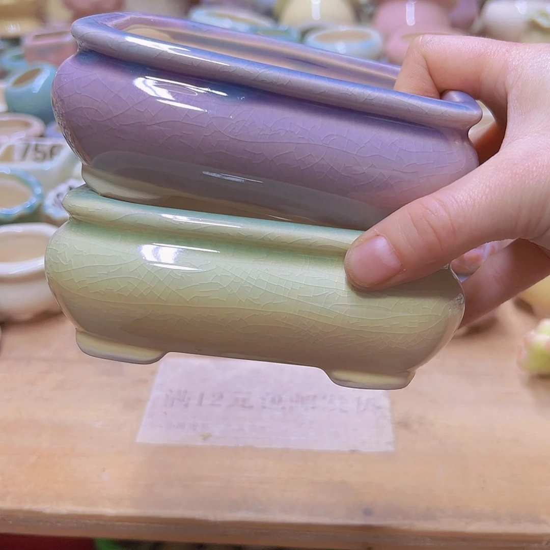 陶瓷花盆当场满12包邮