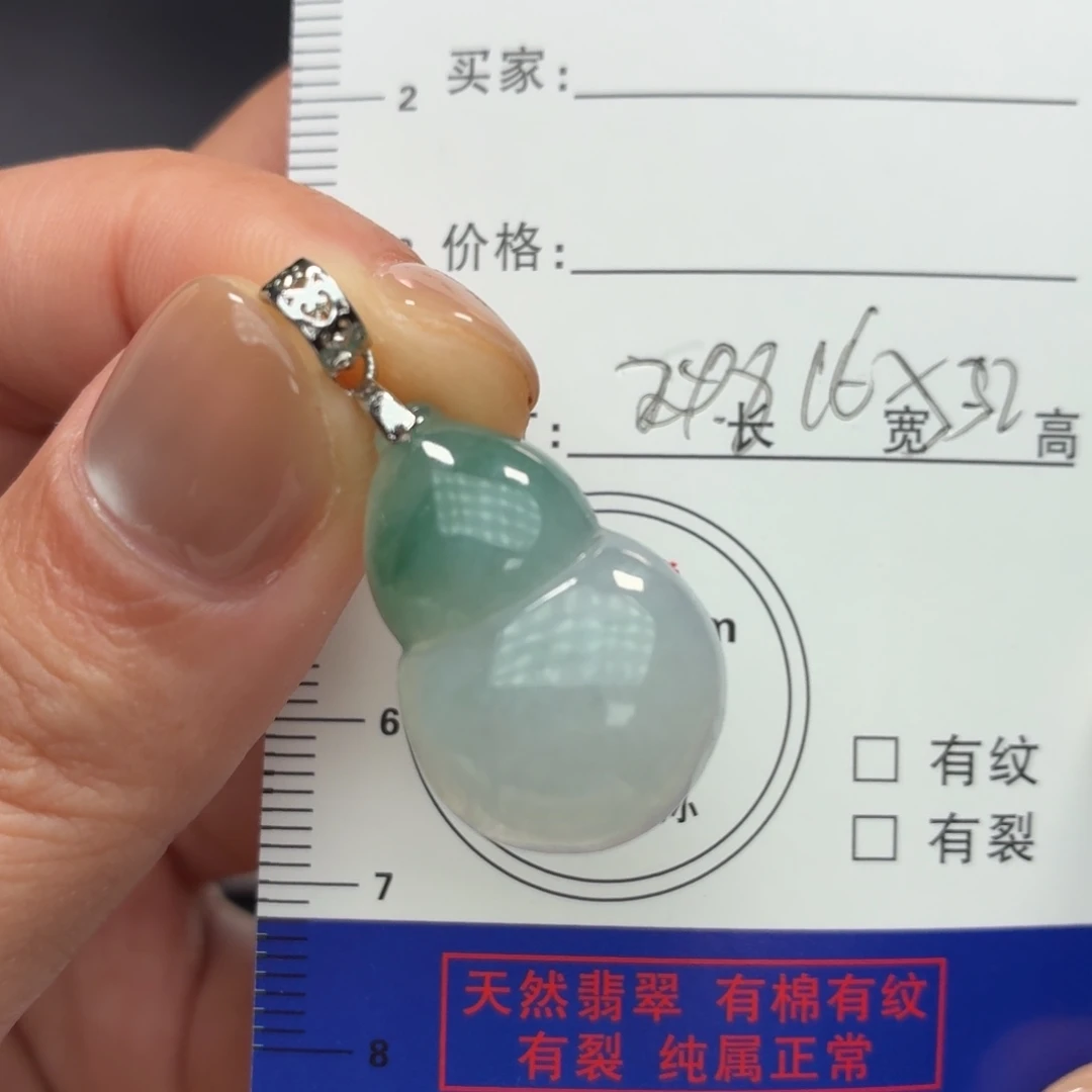 翡翠未镶嵌颈饰葫芦