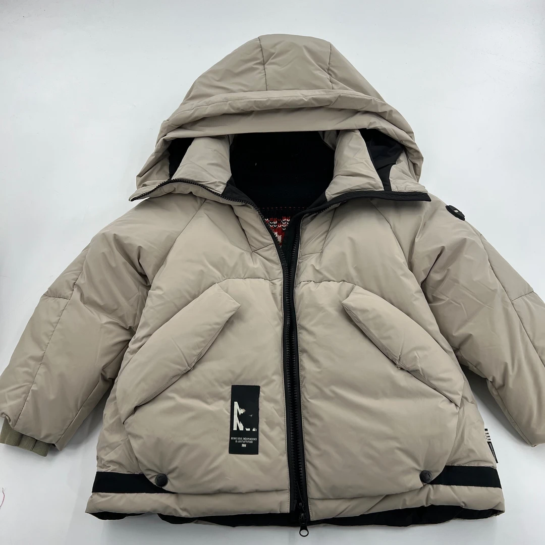 97053高端潮流时尚百搭休闲童装时尚鸭外套A8-1边