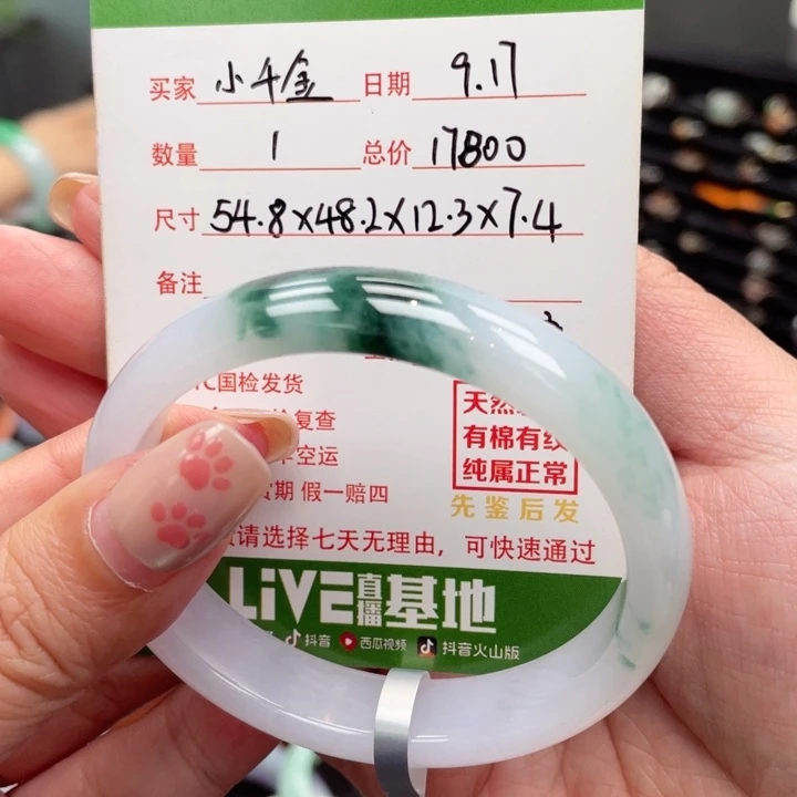 小****未镶嵌手镯翡翠54.8