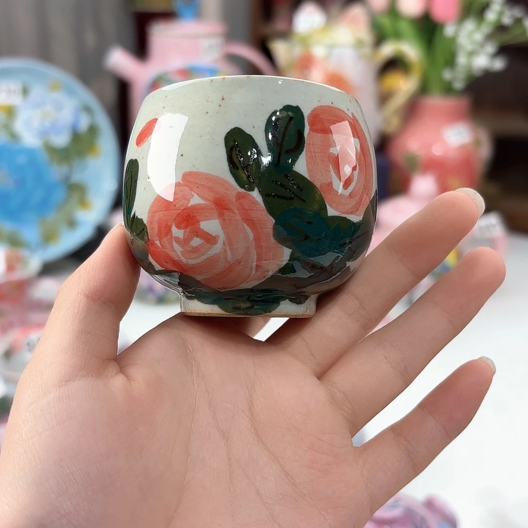 景德镇手绘高温釉下彩陶瓷茶具
