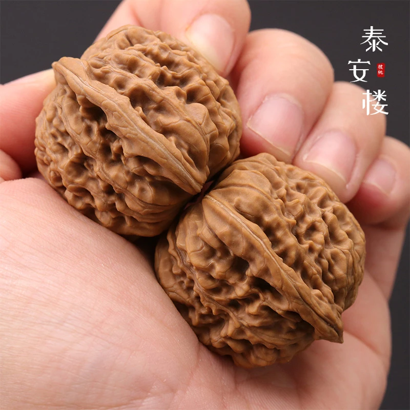 WG928-2【泰安楼】精品四座楼文玩核桃手把件（送工具）