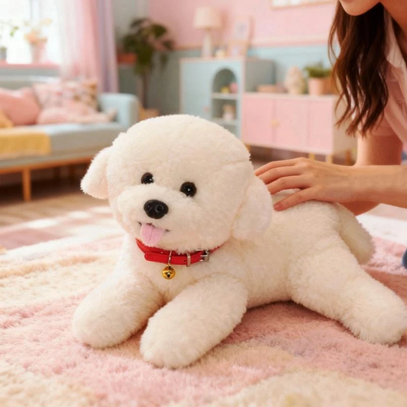 可爱小比熊公仔狗狗毛绒玩具小狗玩偶女生睡觉抱枕布娃娃儿童礼物