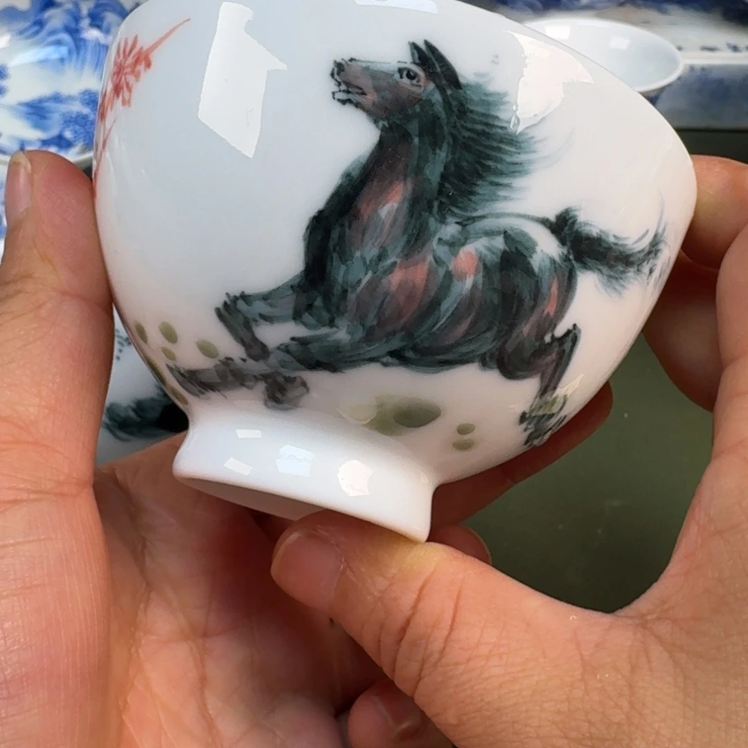 陶景德镇纯手绘茶具圆圆206