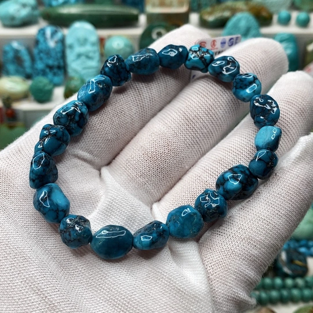 绿松石未镶嵌天然原矿 地大质检