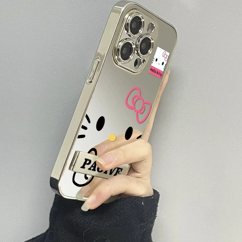 比耶kt猫适用iphone16/15新款14电镀13手机壳华为P60vivo小米oppo