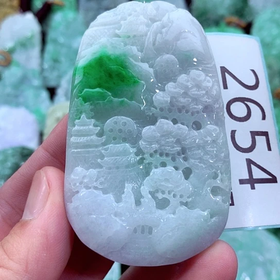 翡翠未镶嵌吊坠(不含链)