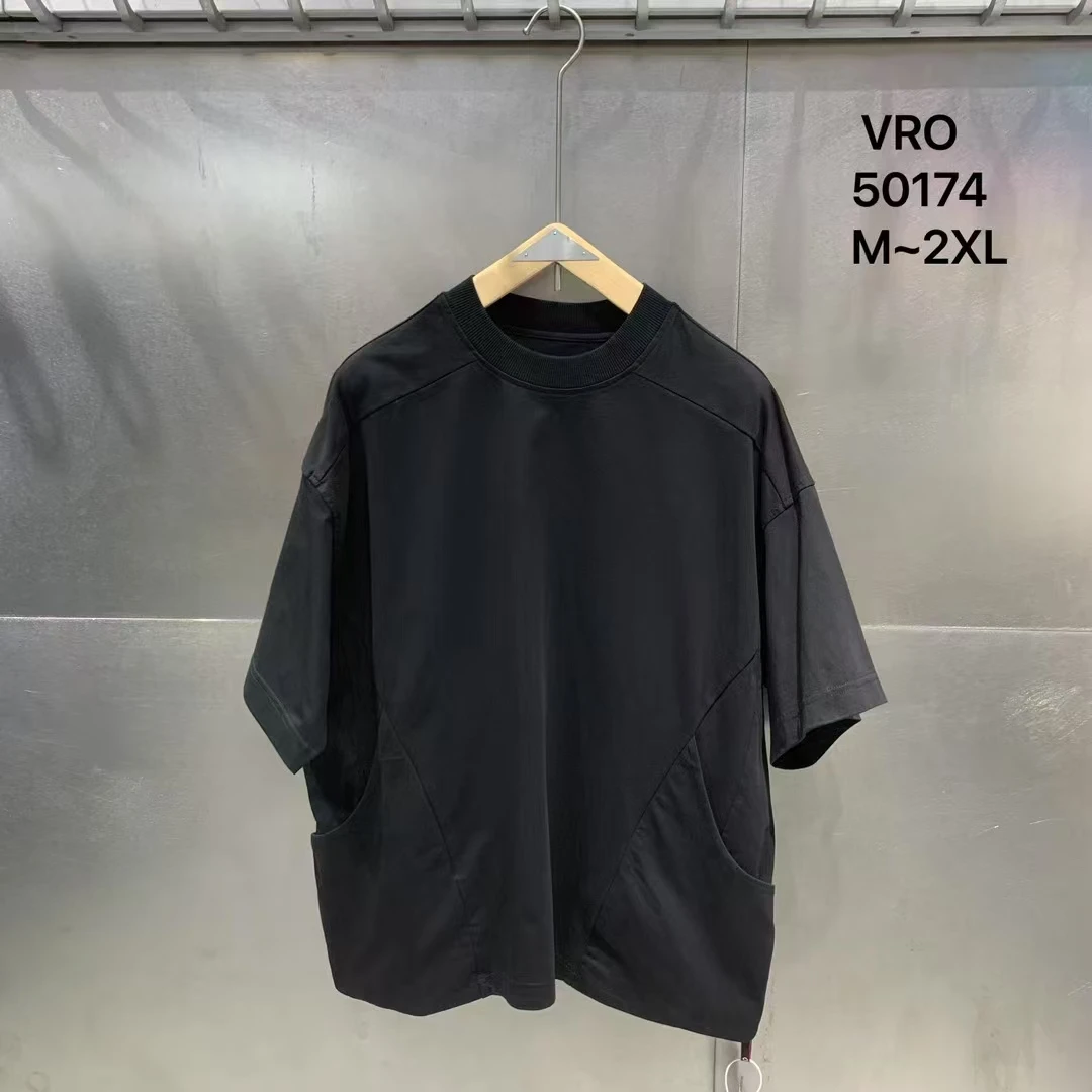 潮牌夏季男女380克重磅VRO高品纯棉短袖T恤 T9D50174 G320