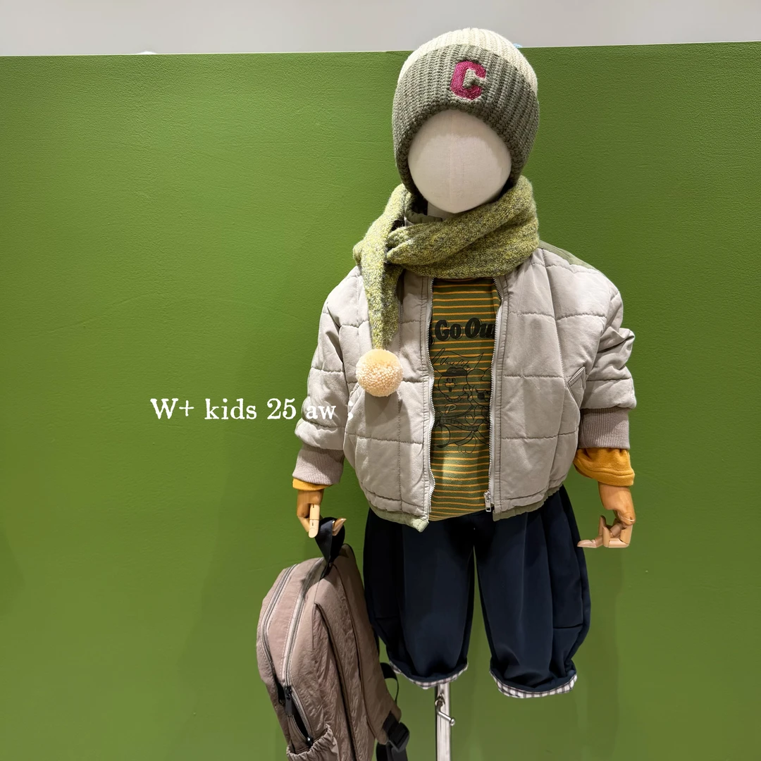 【W+童装】冬款儿童韩版男女童可穿加棉加厚巨保暖棉服外套881032