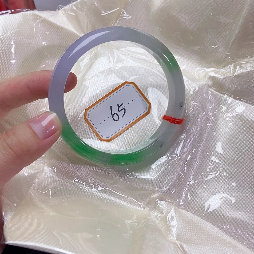 心***，翡翠手镯未镶嵌手镯60.5