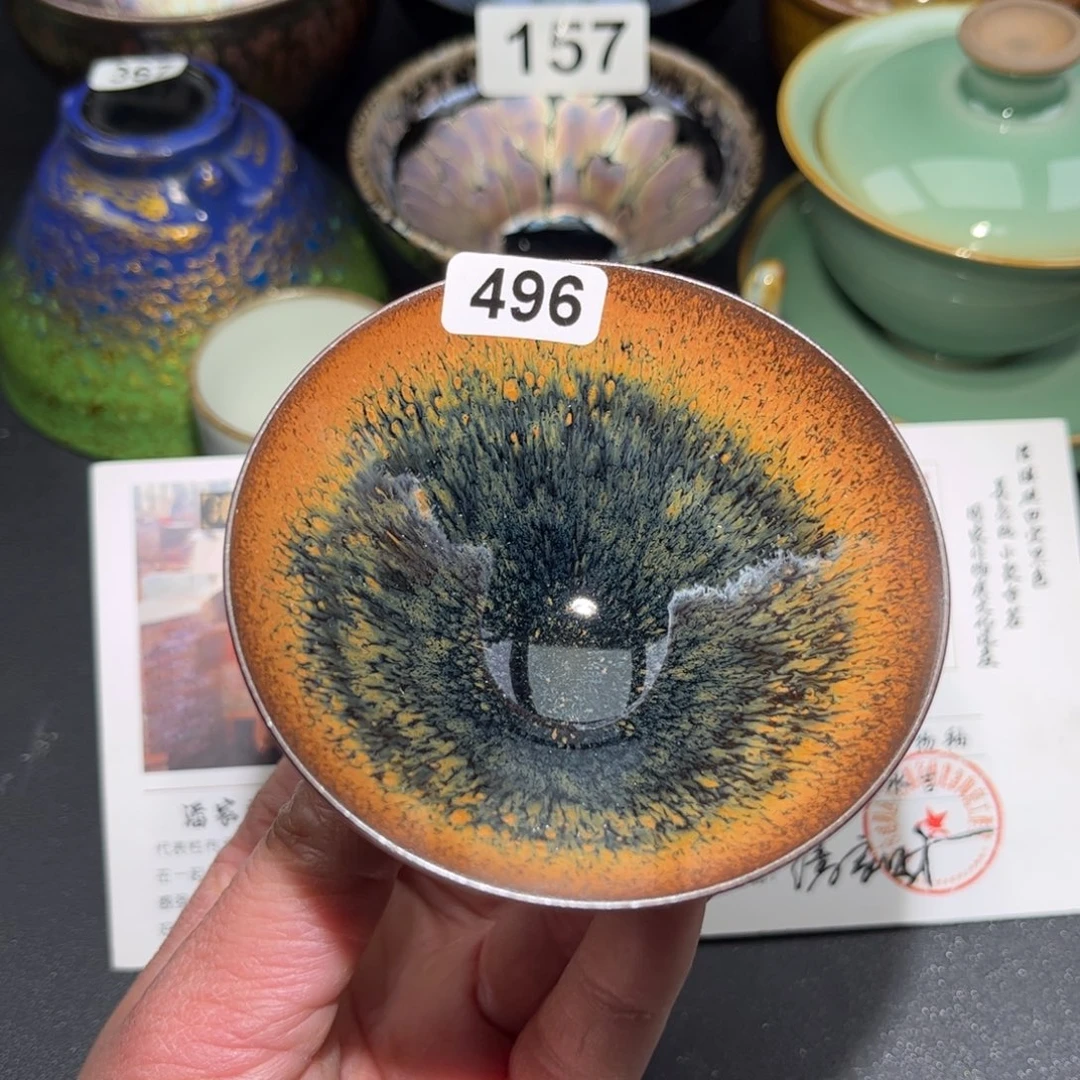 茶盏496 建盏单盏太好看了吧……