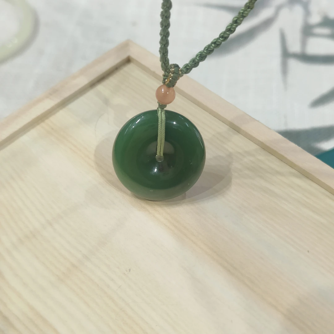 和田玉平安扣吊坠（多样性发货）