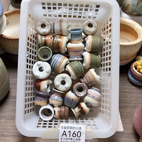 紫砂花盆160微瑕品口径1到2左右