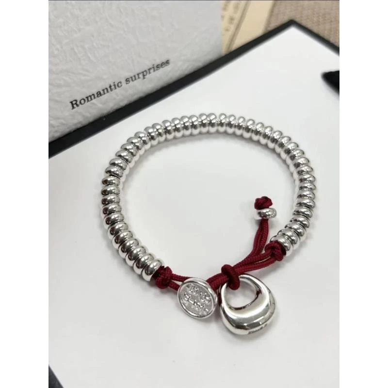 足银手链 足银999.9 本命年盘缠手链碎银几两银坨可调节男女款