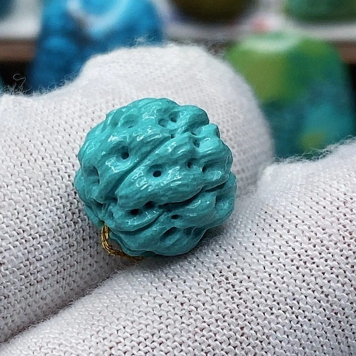 绿松石未镶嵌天然原矿 地大质检