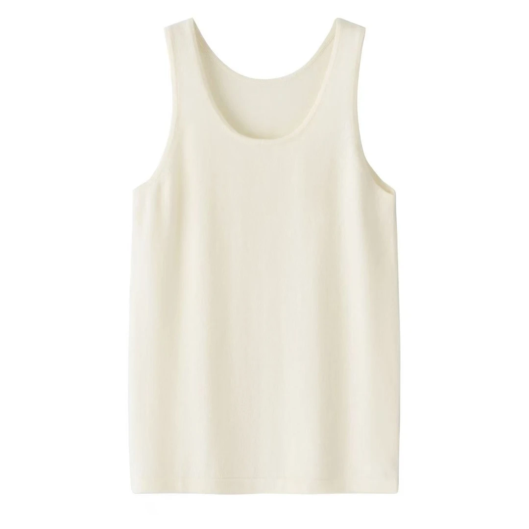 男士山羊绒贴身纯色背心春秋冬季内搭保暖款