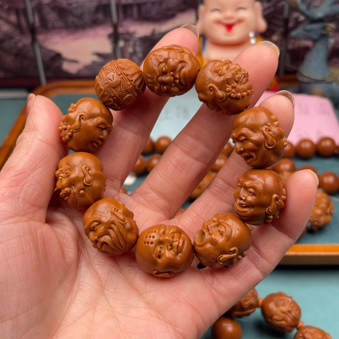 橄榄核手串秋*铁核罗汉