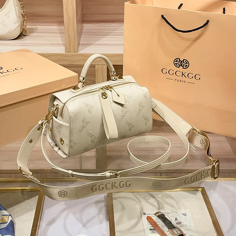 生日礼物波士顿枕头包2025新款百搭女士复古单肩斜挎包高级感大容