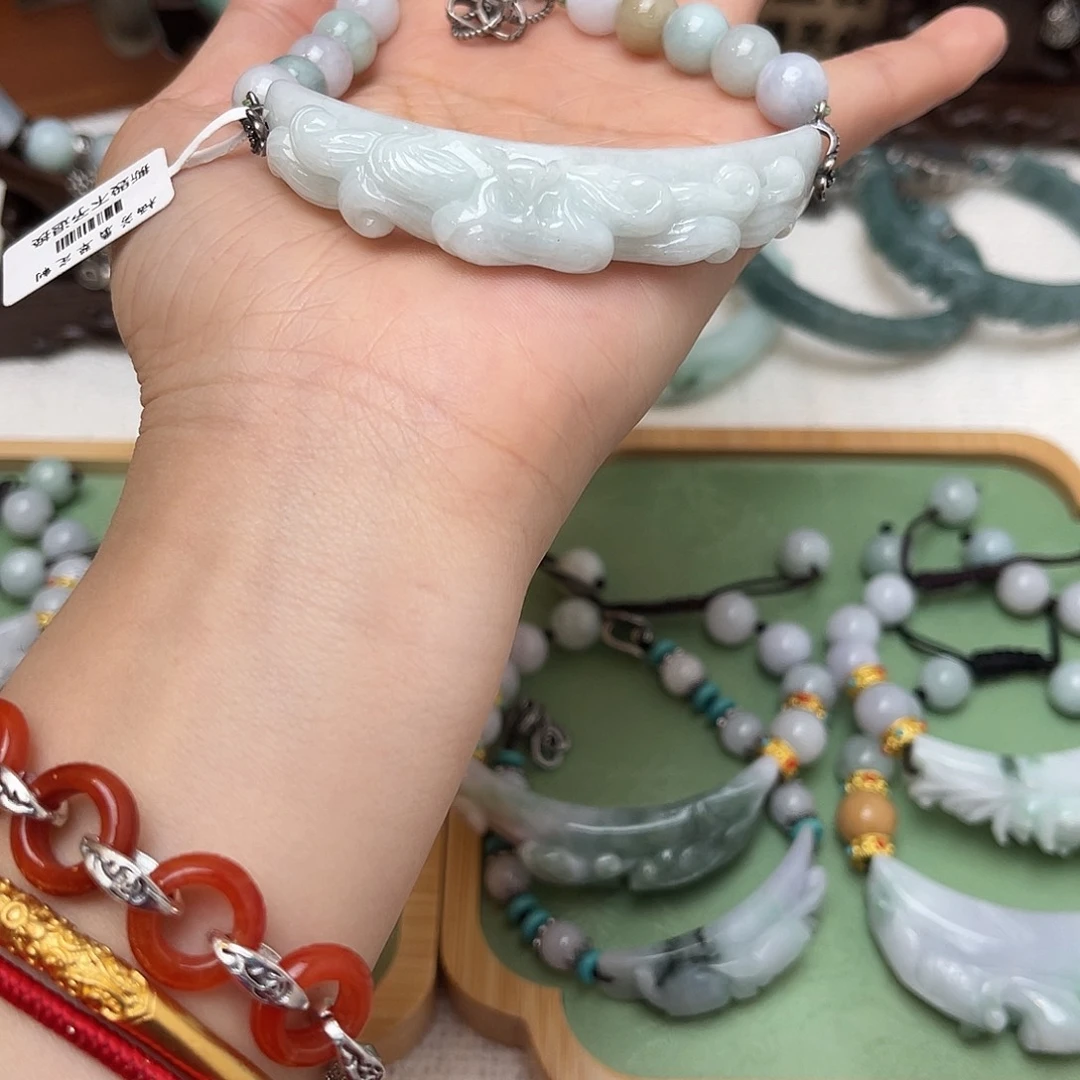 翡翠未镶嵌手链手链