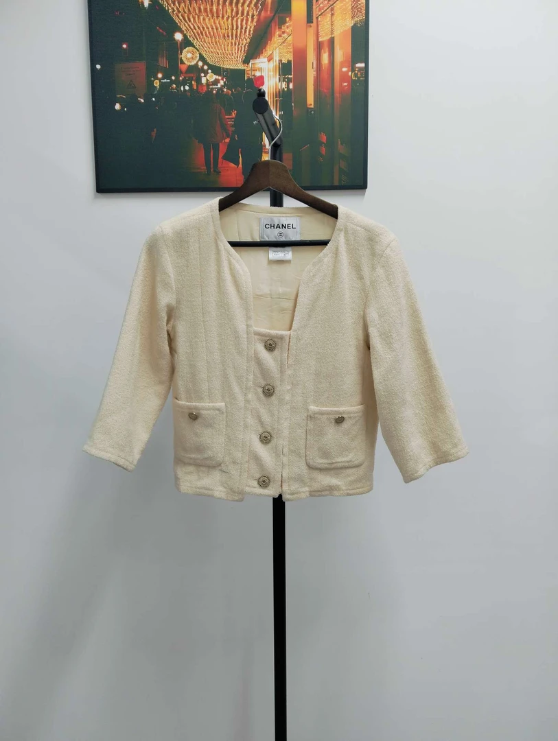 99新 Chanel/香奈儿 葡萄籽奢潮/CHANEL单排扣外套/36