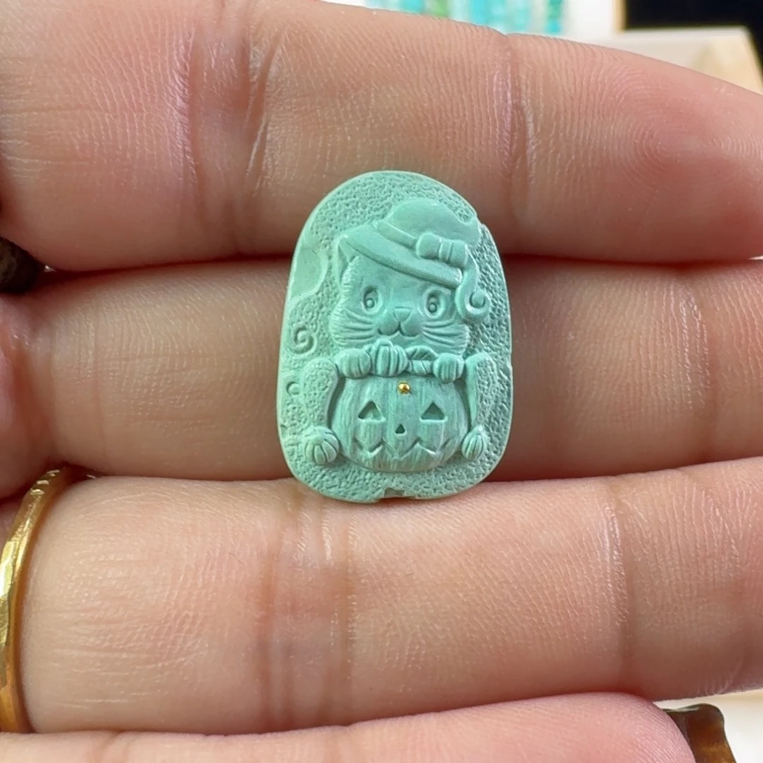 绿松石未镶嵌吊坠(不含链)
