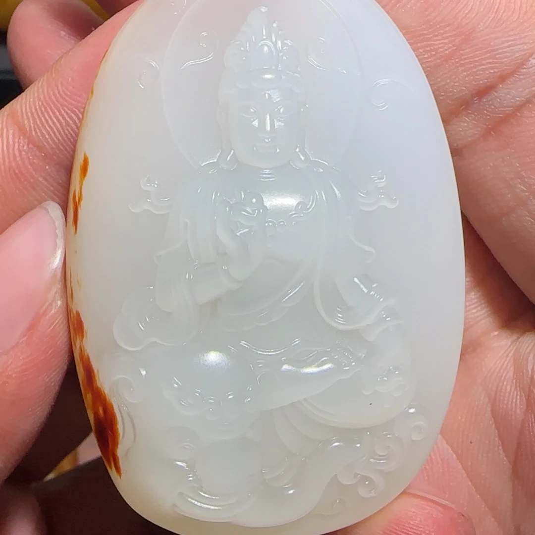 广***”和田玉未镶嵌颈饰