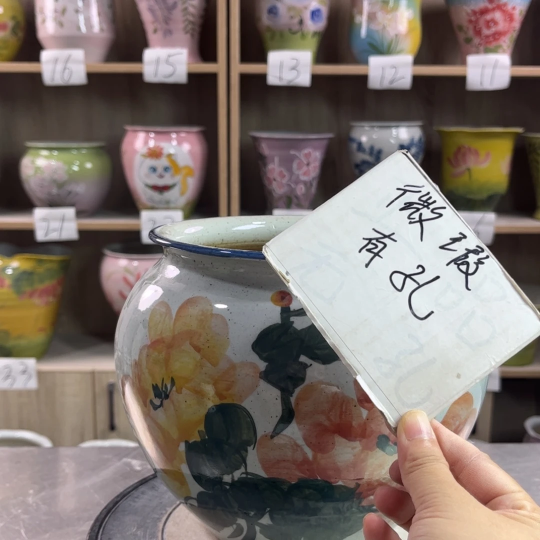 水***花景德镇陶瓷花盆花盆