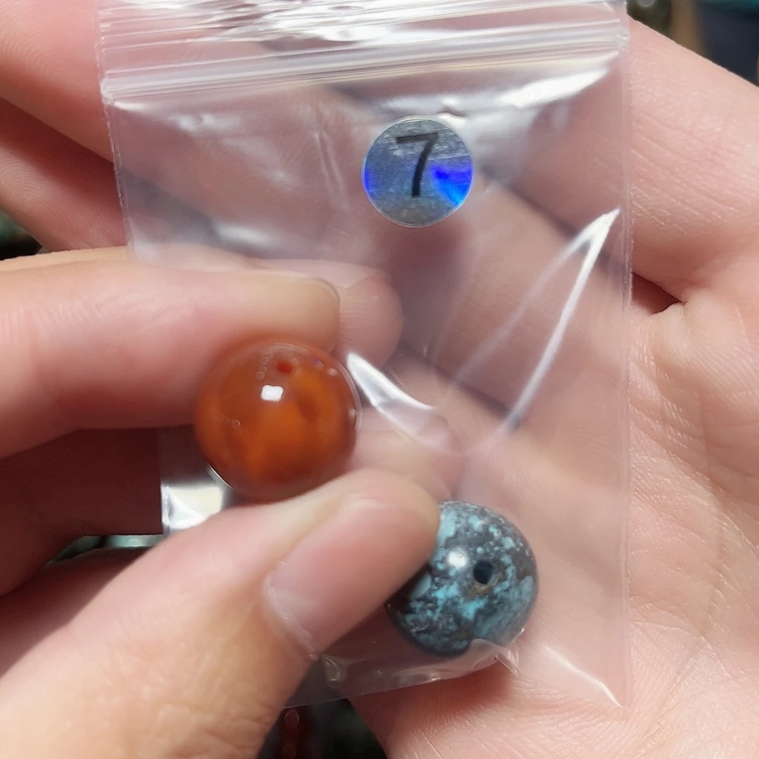 白****未镶嵌圆珠桶珠老型手串！！玛瑙/玉髓