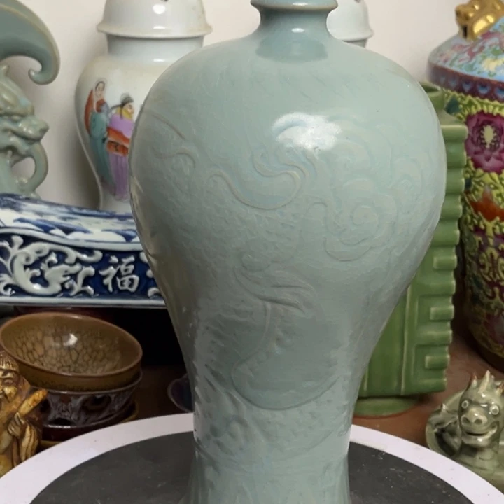 紫砂花瓶瓷器瓷器