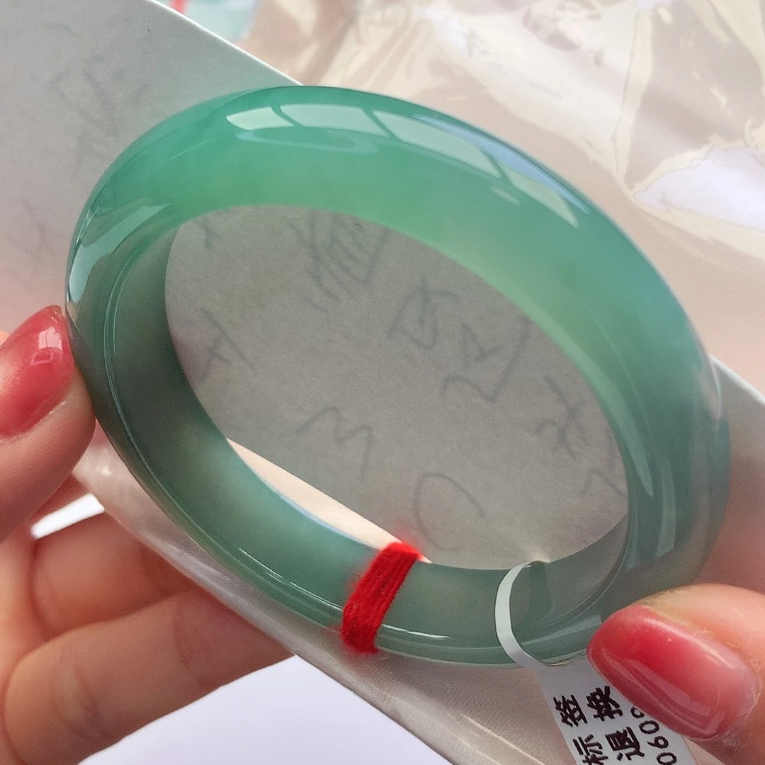 未镶嵌手镯翡翠5354圈口勇闯天涯绿嘎嘎显白绝版啦26号