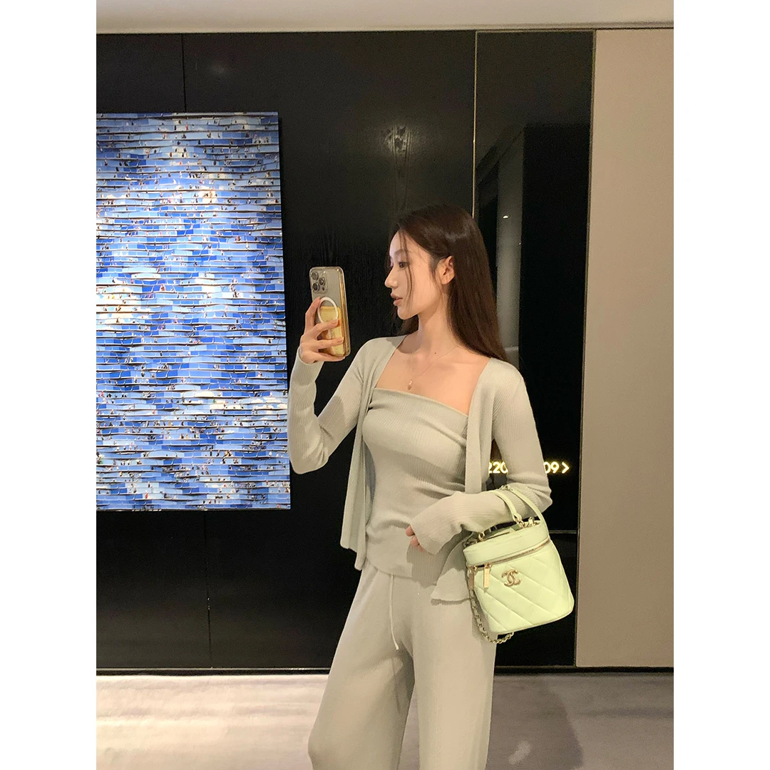 FORNI × YOYO 机场序曲 绵羊毛慵懒风三件套显瘦气质休闲长袖针织