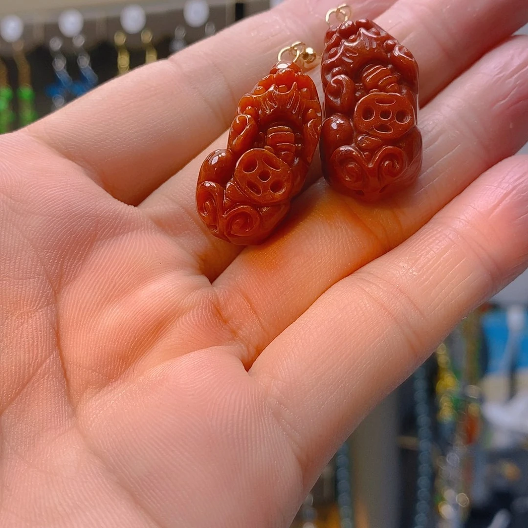 未镶嵌翡翠耳饰翡翠