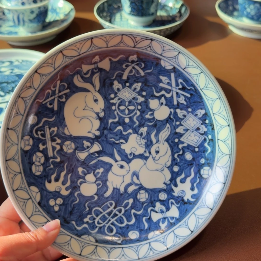 手工手绘茶具壶承