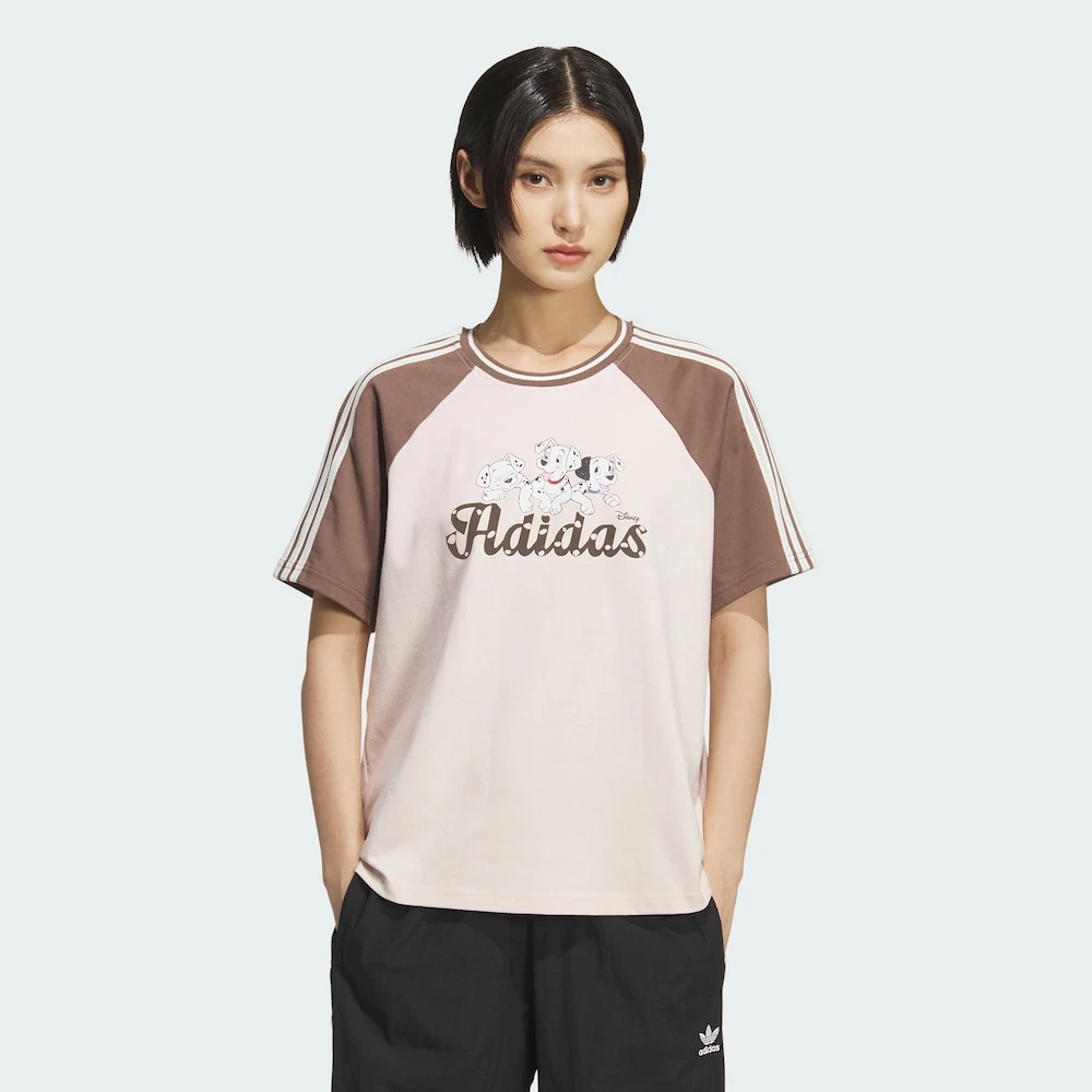 adidas/阿迪达斯女款迪士尼101斑点狗联名款运动短袖T恤KG6699