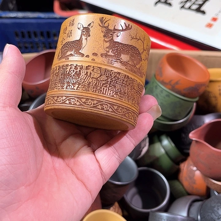 茶杯紫砂全手工紫砂主人杯